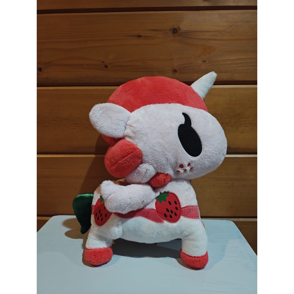 RARE Neon Star Tokidoki Unicorno Strawberry Ruby 15" Stuffed Plush Doll Lovey